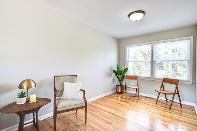 1834 Cornish Ave, Charleston, SC 29412 - sitting room with baseboards, light wood-type flooring, and visible vents