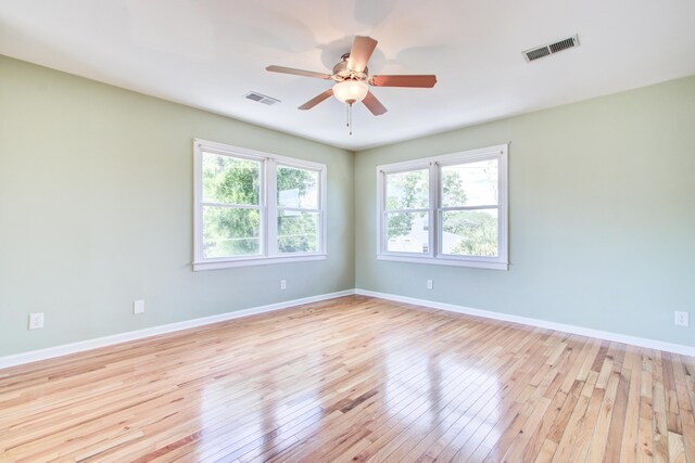 1834 Cornish Ave, Charleston, SC 29412 - unfurnished room featuring visible vents, a ceiling fan, and a wealth of natural light