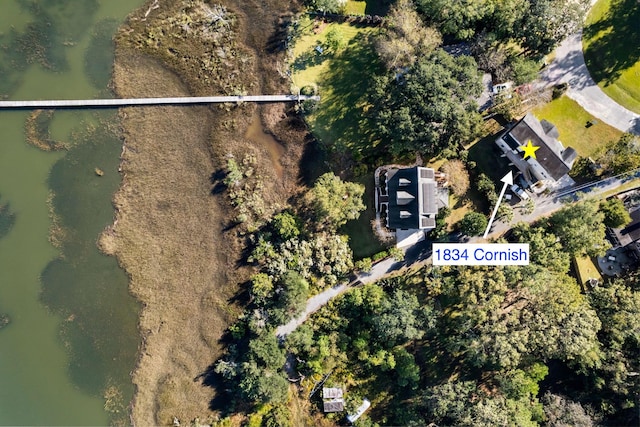 1834 Cornish Ave, Charleston, SC 29412 - aerial view featuring a water view