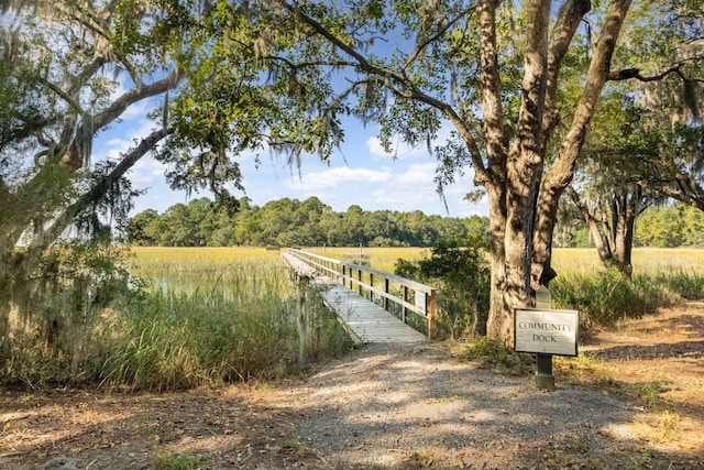 view of property's community with a rural view