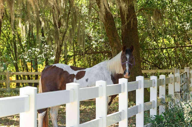 exterior space featuring fence