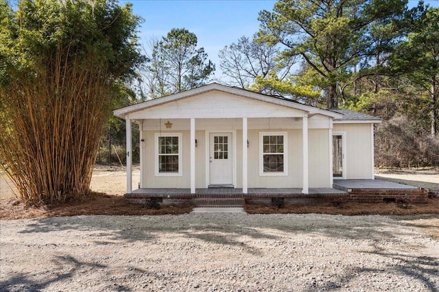 view of front of home