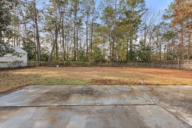 view of yard featuring a patio