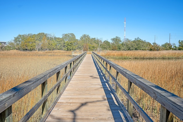 view of dock