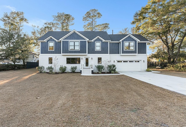 view of front of home featuring a garage