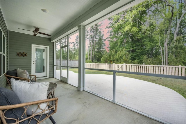 221 Lucca Dr, Summerville, SC 29486 - sunroom with ceiling fan