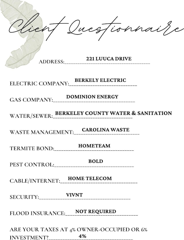 221 Lucca Dr, Summerville, SC 29486 - a document