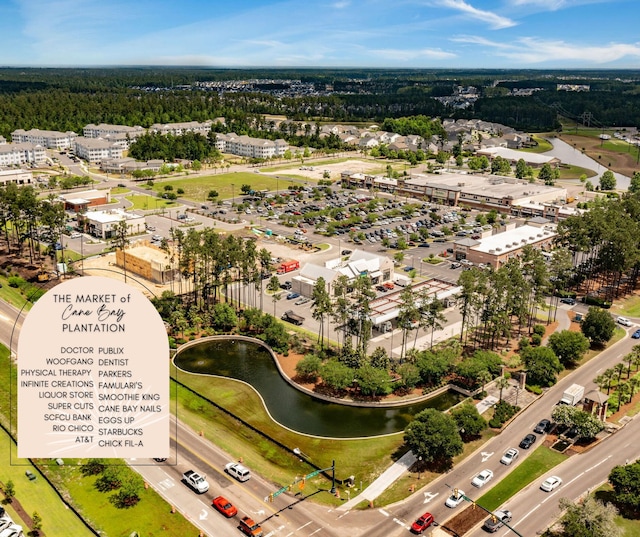 221 Lucca Dr, Summerville, SC 29486 - drone / aerial view featuring a water view