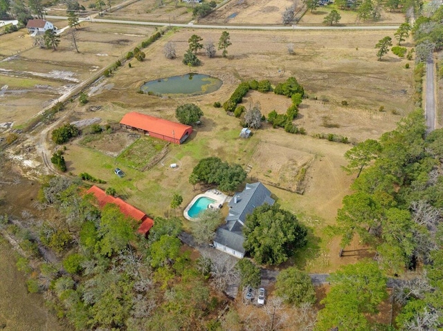 bird's eye view featuring a rural view