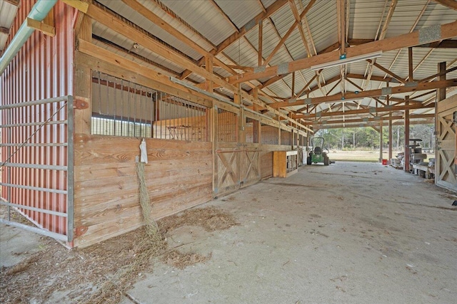 view of horse barn