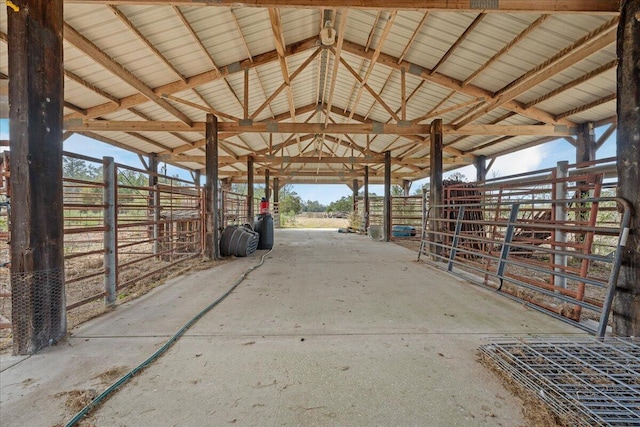 view of stable