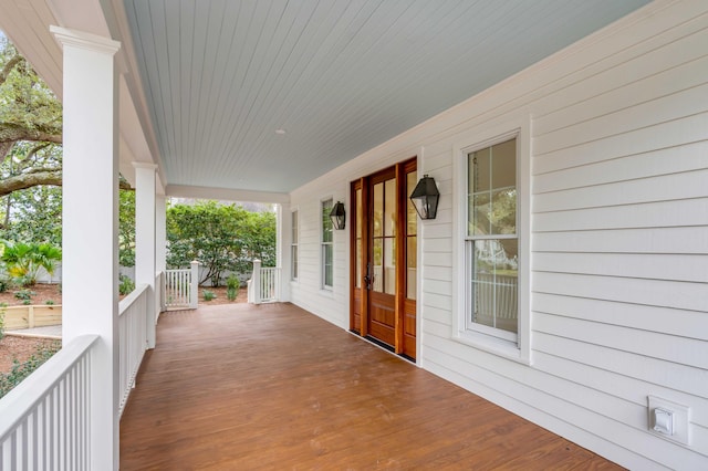 517 Royall Ave, Mount Pleasant, SC 29464 - view of wooden porch