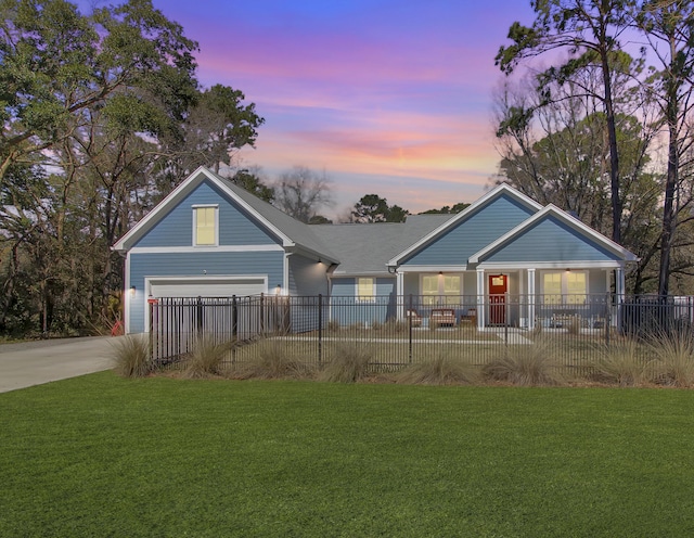 1543 Scott Hill Rd, James Island, SC 29412 - view of front of home with concrete driveway and an attached garage