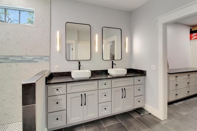 1543 Scott Hill Rd, James Island, SC 29412 - bathroom with double vanity and tile patterned floors