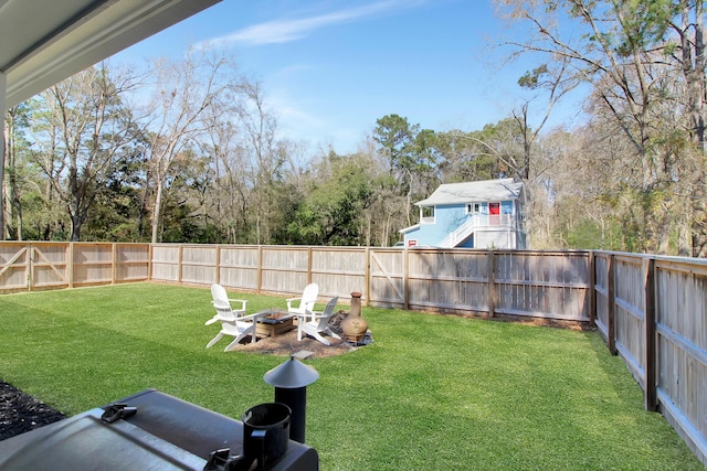 1543 Scott Hill Rd, James Island, SC 29412 - view of yard with a fire pit and view of scattered trees