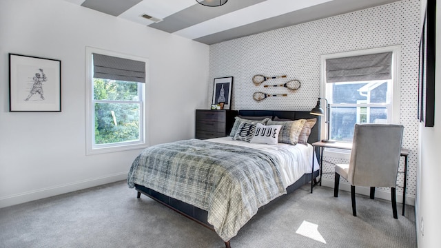 bedroom with carpet flooring