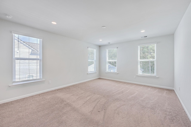 view of carpeted empty room