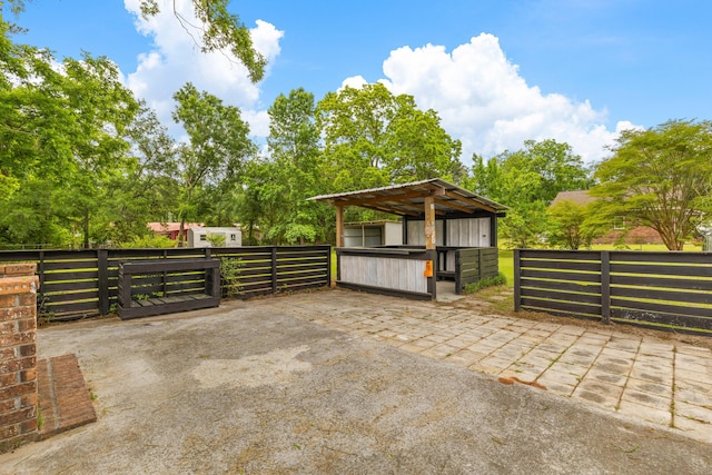285 Roosevelt Dr, Saint Stephen, SC 29479 - view of patio / terrace featuring fence and view of scattered trees