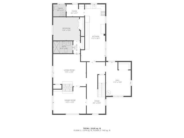285 Roosevelt Dr, Saint Stephen, SC 29479 - home floor plan