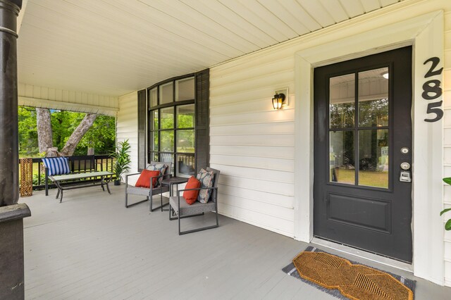 285 Roosevelt Dr, Saint Stephen, SC 29479 - doorway to property with covered porch