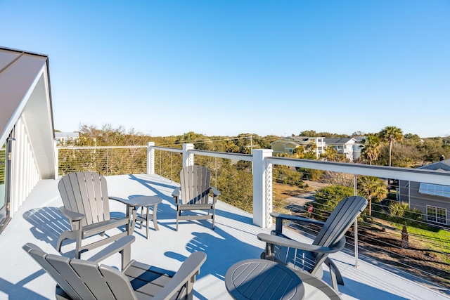 view of patio / terrace featuring a balcony