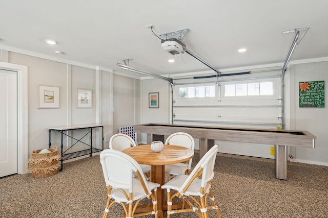 view of dining area