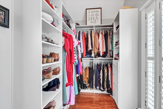 2707 Waterpointe Cir, Mount Pleasant, SC 29466 - spacious closet with wood finished floors