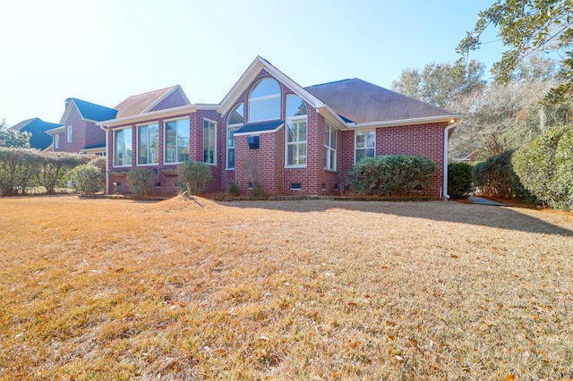 2707 Waterpointe Cir, Mount Pleasant, SC 29466 - view of front of property with brick siding, crawl space, and a front lawn