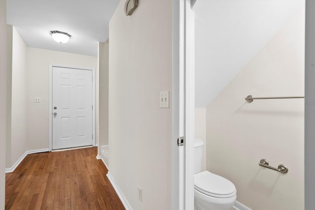 22 Ogier St, Charleston, SC 29403 - bathroom with toilet and hardwood / wood-style flooring