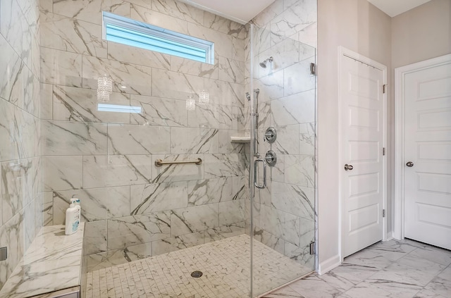 bathroom with walk in shower