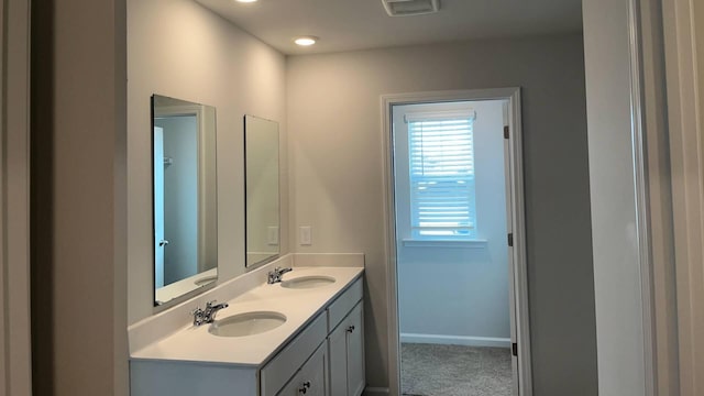 bathroom with vanity