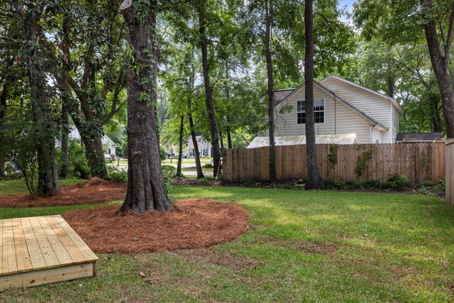 2960 Blackfish Rd, Johns Island, SC 29455 - view of yard with a wooden deck