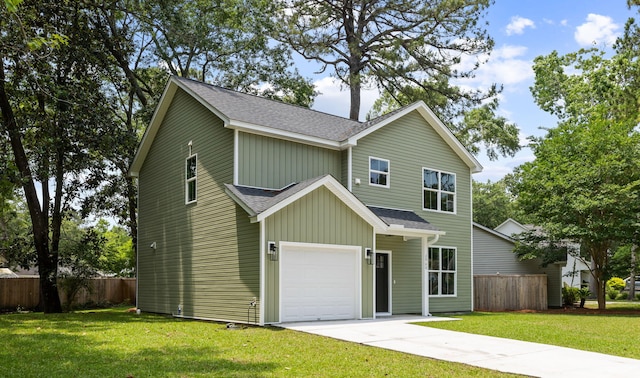 2960 Blackfish Rd, Johns Island, SC 29455 - traditional-style home featuring a shingled roof, concrete driveway, and board and batten siding