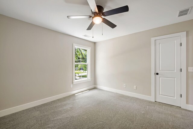 2960 Blackfish Rd, Johns Island, SC 29455 - carpeted empty room featuring baseboards and ceiling fan