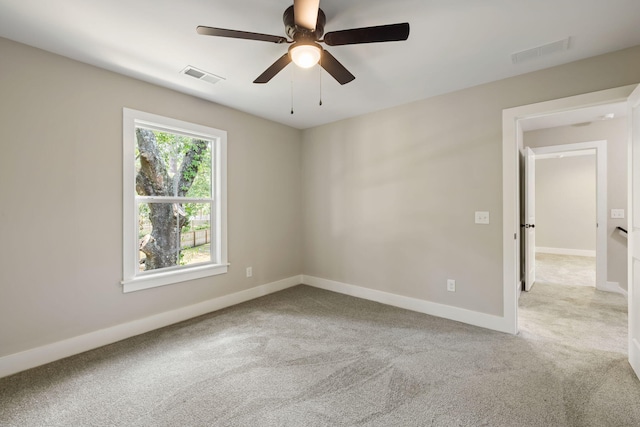 2960 Blackfish Rd, Johns Island, SC 29455 - carpeted empty room featuring baseboards and ceiling fan