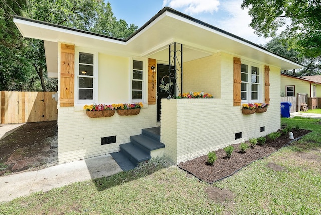 2704 Orchid Ave, North Charleston, SC 29405 - view of front of house with brick siding and crawl space
