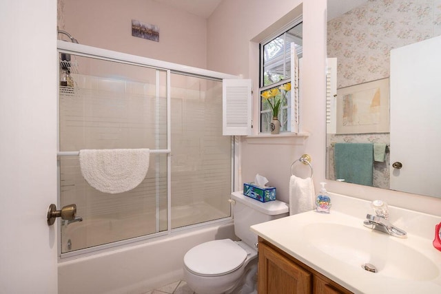 1578 Harborsun Dr, Charleston, SC 29412 - full bathroom with enclosed tub / shower combo, vanity, and toilet