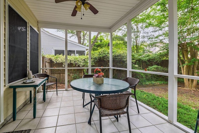 1578 Harborsun Dr, Charleston, SC 29412 - sunroom featuring ceiling fan