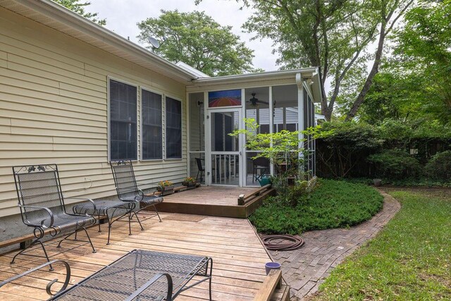 1578 Harborsun Dr, Charleston, SC 29412 - exterior space with a deck and a sunroom
