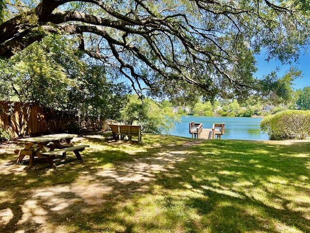 1578 Harborsun Dr, Charleston, SC 29412 - view of yard with fence and a water view