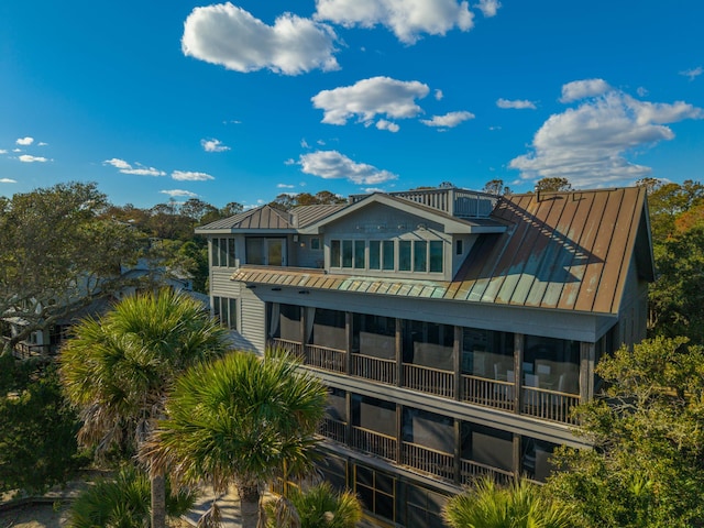 view of rear view of property