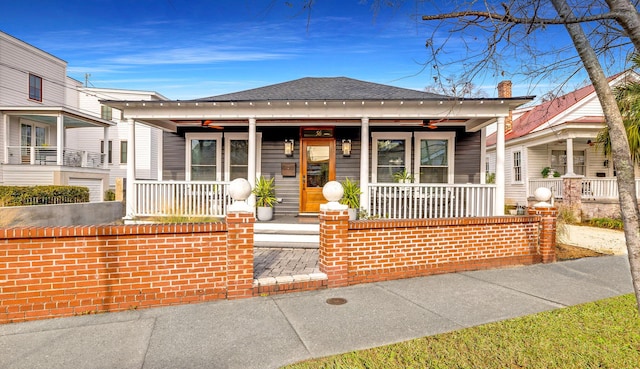 bungalow-style house featuring a porch