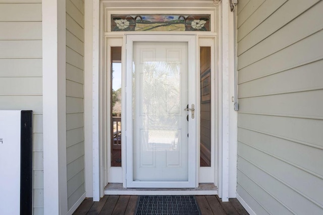 view of entrance to property