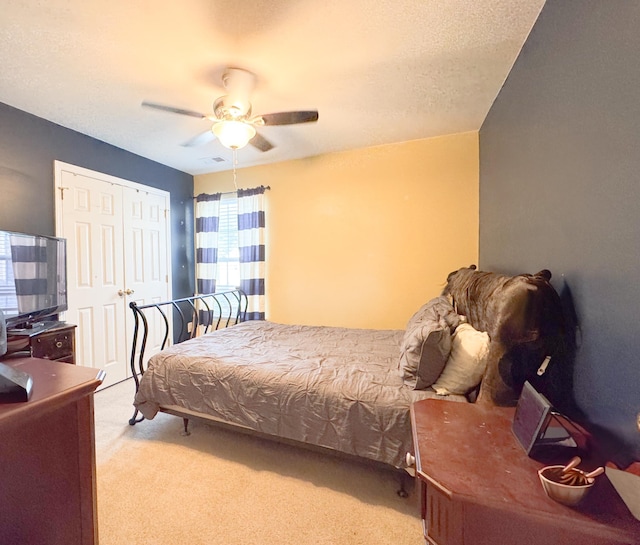 9229 N Moreto Cir, Summerville, SC 29485 - carpeted bedroom with a closet and ceiling fan