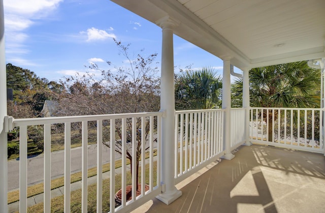 view of balcony