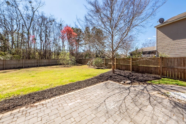 view of patio / terrace featuring a fenced backyard