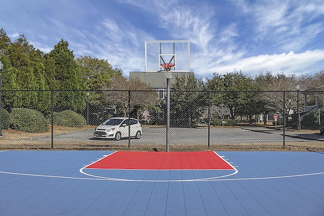 view of basketball court