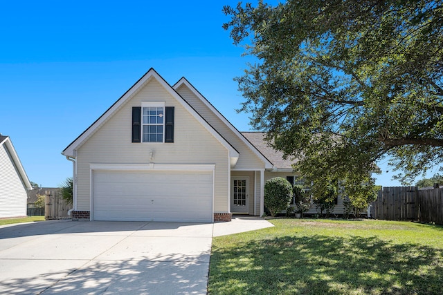 view of front property with a front yard