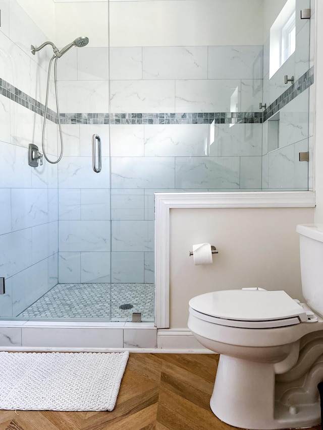 10 Riker St, Charleston, SC 29403 - bathroom featuring toilet and a shower stall