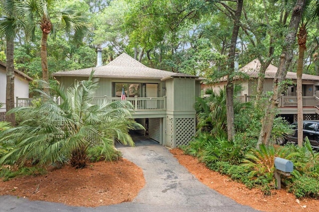 1025 Scaup Ct, Kiawah Island, SC 29455 - view of front of property featuring a carport and driveway